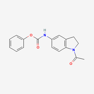 molecular formula C17H16N2O3 B4987221 phenyl (1-acetyl-2,3-dihydro-1H-indol-5-yl)carbamate 
