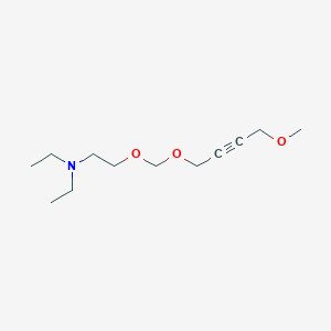 molecular formula C12H23NO3 B4987222 N,N-diethyl-2-{[(4-methoxy-2-butyn-1-yl)oxy]methoxy}ethanamine 