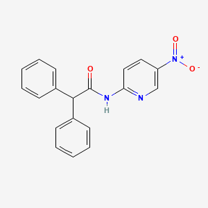 molecular formula C19H15N3O3 B4987253 N-(5-nitro-2-pyridinyl)-2,2-diphenylacetamide CAS No. 5769-12-0