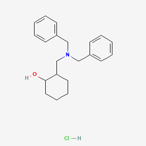 molecular formula C21H28ClNO B4987270 2-[(dibenzylamino)methyl]cyclohexanol hydrochloride 