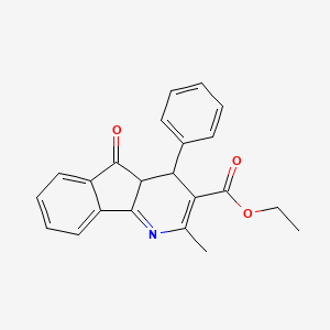 molecular formula C22H19NO3 B4987309 ethyl 2-methyl-5-oxo-4-phenyl-4a,5-dihydro-4H-indeno[1,2-b]pyridine-3-carboxylate 