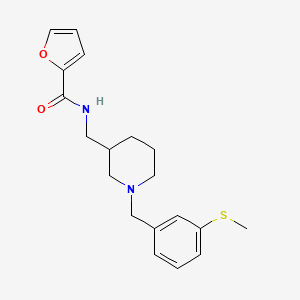 molecular formula C19H24N2O2S B4987323 N-({1-[3-(methylthio)benzyl]-3-piperidinyl}methyl)-2-furamide 