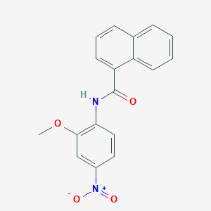 molecular formula C18H14N2O4 B4987329 N-(2-methoxy-4-nitrophenyl)-1-naphthamide 