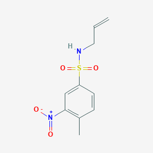 molecular formula C10H12N2O4S B4987332 N-allyl-4-methyl-3-nitrobenzenesulfonamide 