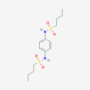 molecular formula C14H24N2O4S2 B498734 N-{4-[(butylsulfonyl)amino]phenyl}-1-butanesulfonamide 