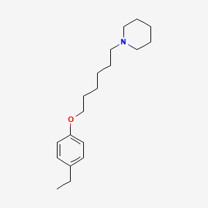 molecular formula C19H31NO B4987343 1-[6-(4-乙基苯氧基)己基]哌啶 