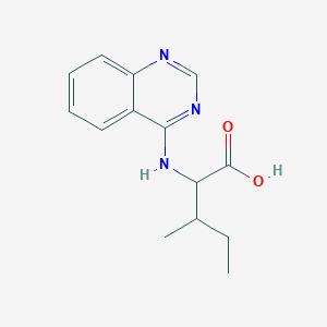 molecular formula C14H17N3O2 B4987410 N-4-quinazolinylisoleucine 