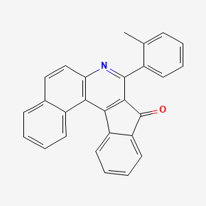 molecular formula C27H17NO B4987435 8-(2-methylphenyl)-9H-benzo[f]indeno[2,1-c]quinolin-9-one 