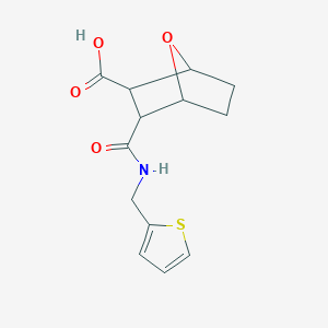 molecular formula C13H15NO4S B4987479 3-{[(2-thienylmethyl)amino]carbonyl}-7-oxabicyclo[2.2.1]heptane-2-carboxylic acid 