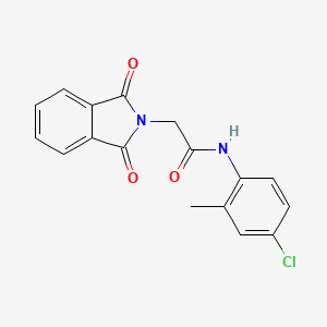 molecular formula C17H13ClN2O3 B4987483 N-(4-chloro-2-methylphenyl)-2-(1,3-dioxo-1,3-dihydro-2H-isoindol-2-yl)acetamide 