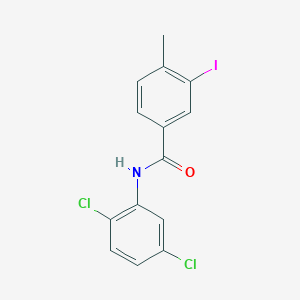 molecular formula C14H10Cl2INO B4987605 N-(2,5-dichlorophenyl)-3-iodo-4-methylbenzamide 