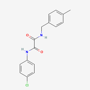 molecular formula C16H15ClN2O2 B4987629 N-(4-chlorophenyl)-N'-(4-methylbenzyl)ethanediamide 