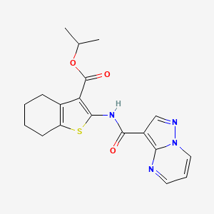 isopropyl 2-[(pyrazolo[1,5-a]pyrimidin-3-ylcarbonyl)amino]-4,5,6,7-tetrahydro-1-benzothiophene-3-carboxylate