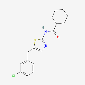 molecular formula C17H19ClN2OS B4987670 N-[5-(3-chlorobenzyl)-1,3-thiazol-2-yl]cyclohexanecarboxamide 