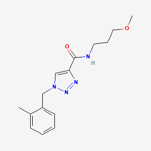 molecular formula C15H20N4O2 B4987680 N-(3-methoxypropyl)-1-(2-methylbenzyl)-1H-1,2,3-triazole-4-carboxamide 
