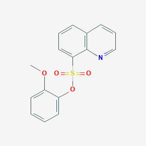 molecular formula C16H13NO4S B498769 2-Methoxyphenyl 8-quinolinesulfonate 