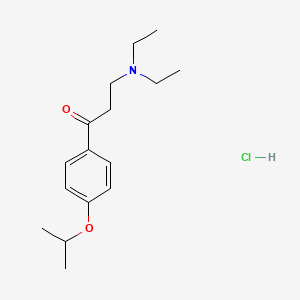 molecular formula C16H26ClNO2 B4987696 3-(diethylamino)-1-(4-isopropoxyphenyl)-1-propanone hydrochloride 