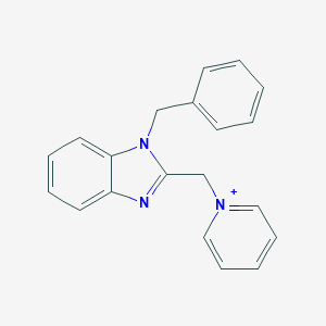 molecular formula C20H18N3+ B498770 1-[(1-benzyl-1H-benzimidazol-2-yl)methyl]pyridinium 
