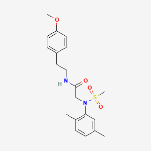 molecular formula C20H26N2O4S B4987722 N~2~-(2,5-dimethylphenyl)-N~1~-[2-(4-methoxyphenyl)ethyl]-N~2~-(methylsulfonyl)glycinamide 
