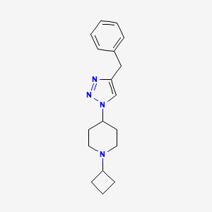 4-(4-benzyl-1H-1,2,3-triazol-1-yl)-1-cyclobutylpiperidine trifluoroacetate