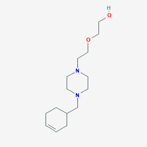 molecular formula C15H28N2O2 B4987772 2-{2-[4-(3-cyclohexen-1-ylmethyl)-1-piperazinyl]ethoxy}ethanol 