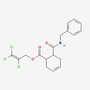 molecular formula C18H18Cl3NO3 B4987794 2,3,3-trichloro-2-propen-1-yl 6-[(benzylamino)carbonyl]-3-cyclohexene-1-carboxylate 