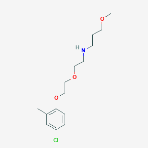 molecular formula C15H24ClNO3 B4987840 N-{2-[2-(4-chloro-2-methylphenoxy)ethoxy]ethyl}-3-methoxy-1-propanamine 