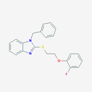 2-[(1-benzyl-1H-benzimidazol-2-yl)sulfanyl]ethyl 2-fluorophenyl ether