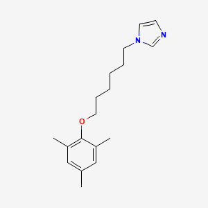 molecular formula C18H26N2O B4987858 1-[6-(mesityloxy)hexyl]-1H-imidazole 
