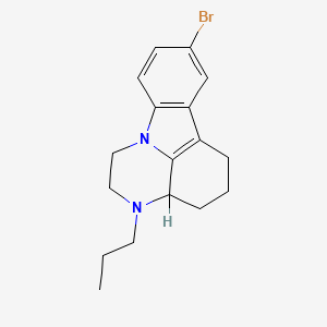 molecular formula C17H21BrN2 B4987867 8-bromo-3-propyl-2,3,3a,4,5,6-hexahydro-1H-pyrazino[3,2,1-jk]carbazole 