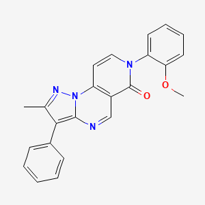 molecular formula C23H18N4O2 B4987913 7-(2-methoxyphenyl)-2-methyl-3-phenylpyrazolo[1,5-a]pyrido[3,4-e]pyrimidin-6(7H)-one 