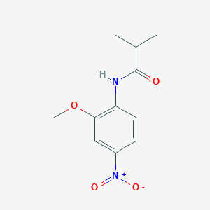 molecular formula C11H14N2O4 B4987918 N-(2-methoxy-4-nitrophenyl)-2-methylpropanamide 