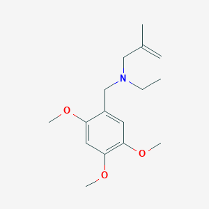 molecular formula C16H25NO3 B4987957 N-ethyl-2-methyl-N-(2,4,5-trimethoxybenzyl)-2-propen-1-amine 
