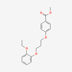 molecular formula C19H22O5 B4987983 methyl 4-[3-(2-ethoxyphenoxy)propoxy]benzoate 