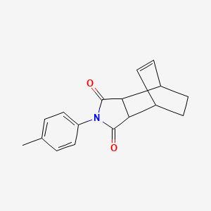 molecular formula C17H17NO2 B4988005 4-(4-methylphenyl)-4-azatricyclo[5.2.2.0~2,6~]undec-8-ene-3,5-dione 