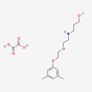 molecular formula C18H29NO7 B4988010 N-{2-[2-(3,5-dimethylphenoxy)ethoxy]ethyl}-3-methoxy-1-propanamine oxalate 