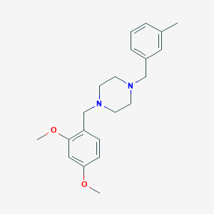 molecular formula C21H28N2O2 B4988017 1-(2,4-dimethoxybenzyl)-4-(3-methylbenzyl)piperazine 