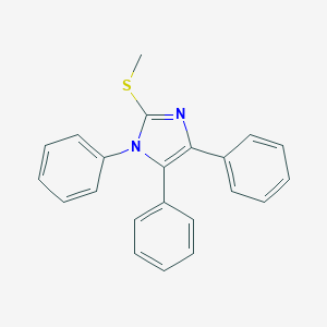 molecular formula C22H18N2S B498802 methyl 1,4,5-triphenyl-1H-imidazol-2-yl sulfide 