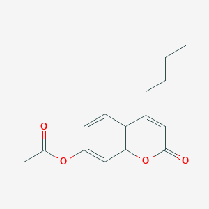molecular formula C15H16O4 B4988047 4-butyl-2-oxo-2H-chromen-7-yl acetate 