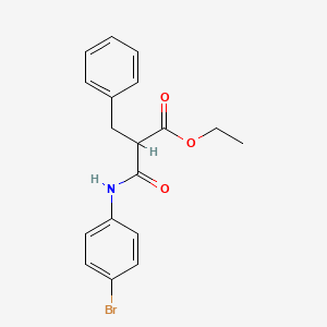 molecular formula C18H18BrNO3 B4988060 ethyl 2-benzyl-3-[(4-bromophenyl)amino]-3-oxopropanoate 
