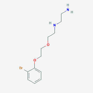 molecular formula C12H19BrN2O2 B4988066 (2-aminoethyl){2-[2-(2-bromophenoxy)ethoxy]ethyl}amine 