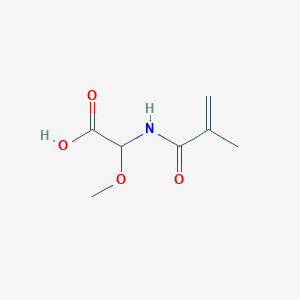 molecular formula C7H11NO4 B049881 (Methacryloylamino)(methoxy)acetic acid CAS No. 121627-27-8