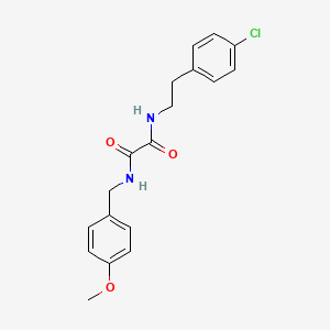 molecular formula C18H19ClN2O3 B4988136 N-[2-(4-chlorophenyl)ethyl]-N'-(4-methoxybenzyl)ethanediamide 