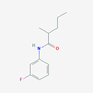molecular formula C12H16FNO B4988170 N-(3-fluorophenyl)-2-methylpentanamide 
