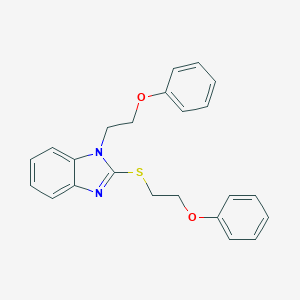 molecular formula C23H22N2O2S B498821 1-(2-Phenoxyethyl)-2-[(2-phenoxyethyl)thio]-1H-benzimidazole 