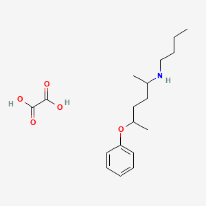 molecular formula C18H29NO5 B4988220 N-butyl-5-phenoxy-2-hexanamine oxalate 