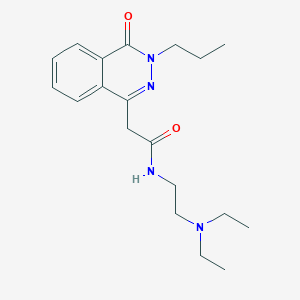 molecular formula C19H28N4O2 B4988254 N-[2-(diethylamino)ethyl]-2-(4-oxo-3-propyl-3,4-dihydro-1-phthalazinyl)acetamide 