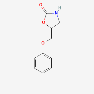 molecular formula C11H13NO3 B4988293 5-[(4-methylphenoxy)methyl]-1,3-oxazolidin-2-one CAS No. 86181-89-7