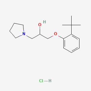 molecular formula C17H28ClNO2 B4988312 1-(2-tert-butylphenoxy)-3-(1-pyrrolidinyl)-2-propanol hydrochloride CAS No. 471916-80-0