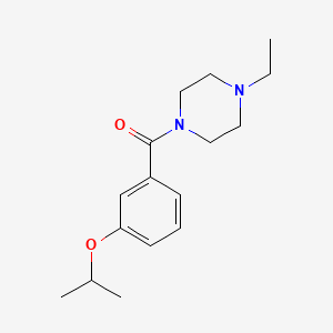 molecular formula C16H24N2O2 B4988347 1-ethyl-4-(3-isopropoxybenzoyl)piperazine 